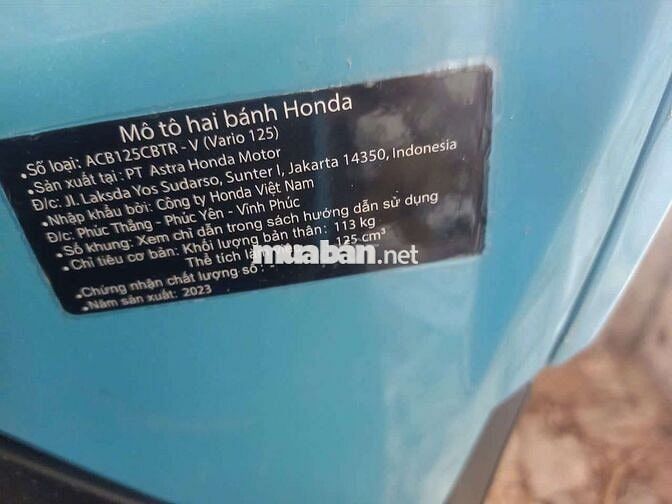 Honda Vario 125 2023 Xanh 4.166 km