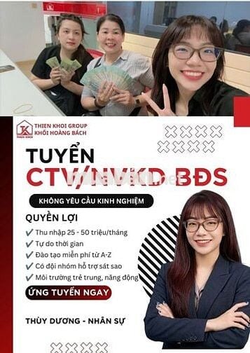Tuyển NV/CTV Làm Tự Do Lương Cao Không Kinh Nghiệm
