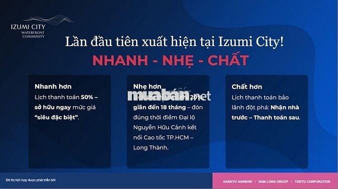 🔥TIN NÓNG🔥 NHÀ PHỐ ĐÔ THỊ IZUMI CITY 🔥 NHẬN NHÀ TRƯỚC - THANH TOÁN SAU