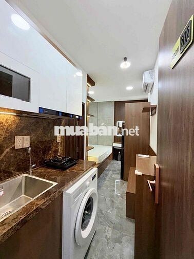 Studio Luxury-Full nội thất cao cấp-Máy giặt riêng-Gần Hàng Xanh-Q1