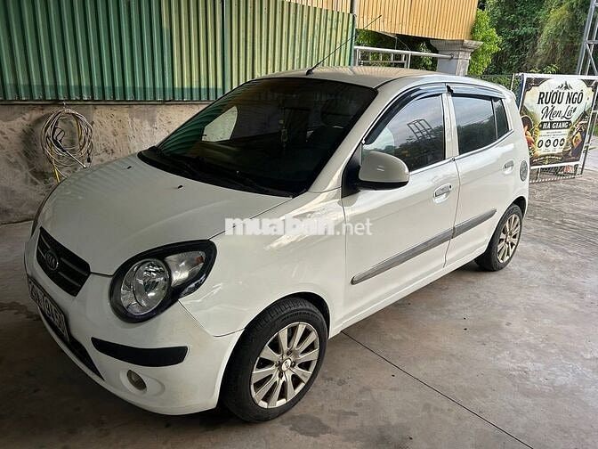 Kia Morning 2008 Trắng Xăng