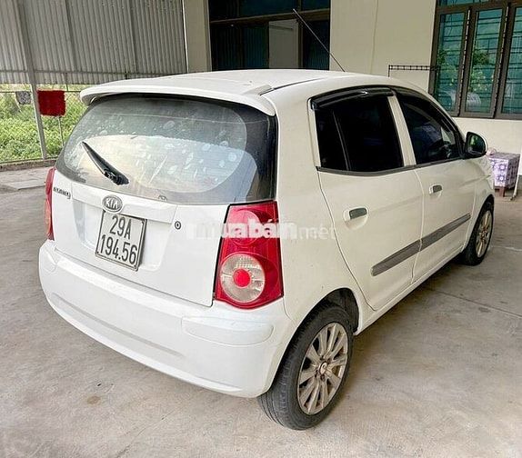 Kia Morning 2008 Trắng Xăng