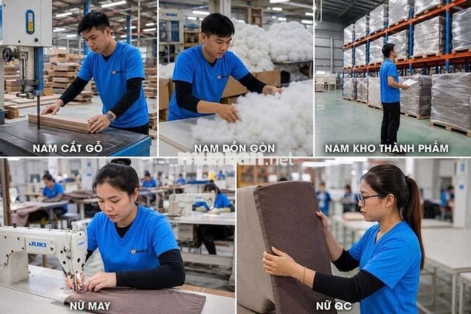 (MỸ PHƯỚC 3 - BÌNH DƯƠNG) TUYỂN 20 LDPT N.A.M/N.Ữ