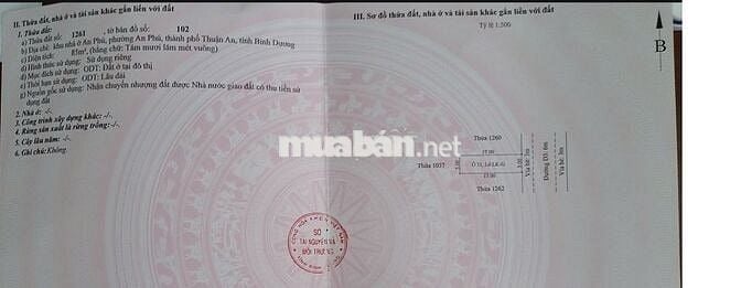 Chính chủ cần bán đất 5X17m dự án khu nhà ở An Phú 
