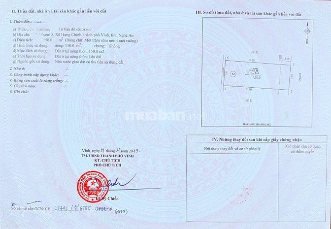 CHÍNH CHỦ CẦN BÁN LÔ ĐẤT ĐẸP – VỊ TRÍ TIỀM NĂNG TẠI PHƯỜNG THÀNH VINH 