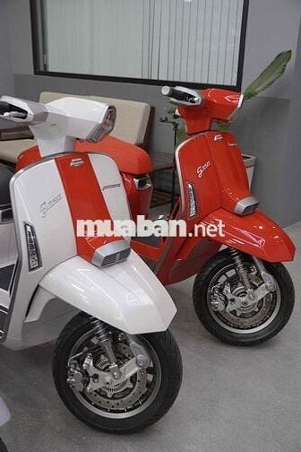 Lambretta G350 Trắng Đỏ odo 330 km xe như mới !!