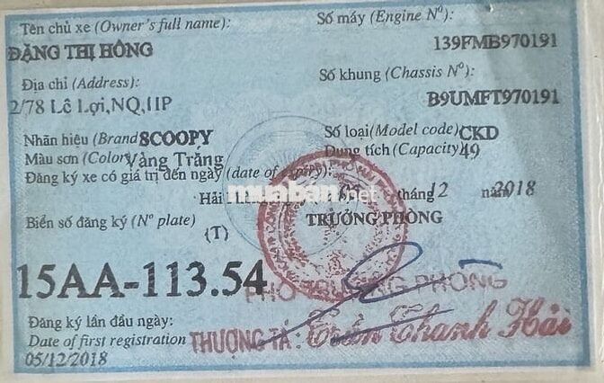 Honda Scoopy 2018 Vàng trắng 49cc