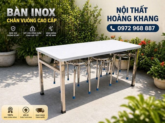 Bàn ghế inox cho thuê đám cưới, bàn tròn inox, ghế inox tròn