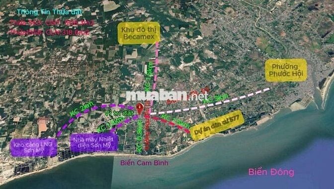 CHÍNH CHỦ CẦN BÁN 2 KHU ĐẤT MẶT TIỀN TẠI Đ. NGUYỄN DU LAGI BÌNH THUẬN