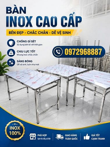 Bàn ghế inox cho thuê đám cưới, bàn tròn inox, ghế inox tròn