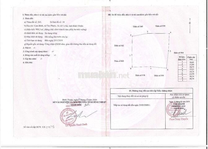 CHÍNH CHỦ CẦN BÁN 2 KHU ĐẤT MẶT TIỀN TẠI Đ. NGUYỄN DU LAGI BÌNH THUẬN