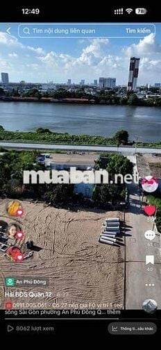 Đất 1 Sẹc Sông Sài Gòn Phường An Phú Đông Quận 12
