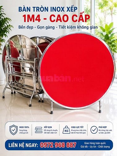 Bàn ghế inox cho thuê đám cưới, bàn tròn inox, ghế inox tròn