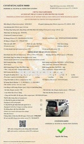 Toyota Innova 2007 Ghi bạc 8 chỗ