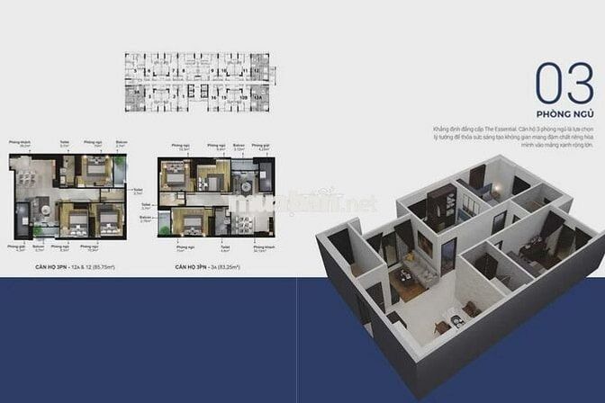 Bán căn hộ 3PN EcoXuân mặt tiền QL13 - Sát Phạm Văn Đồng (Gigamall)