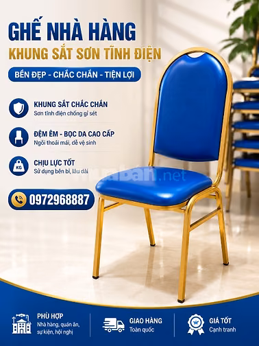 Bàn ghế nhà hàng, ghế sự kiện hội trường ,bàn ghế tiệc cưới giá rẻ