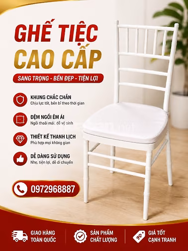 Bàn ghế nhà hàng, ghế sự kiện hội trường ,bàn ghế tiệc cưới giá rẻ