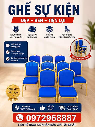 Bàn ghế nhà hàng, ghế sự kiện hội trường ,bàn ghế tiệc cưới giá rẻ