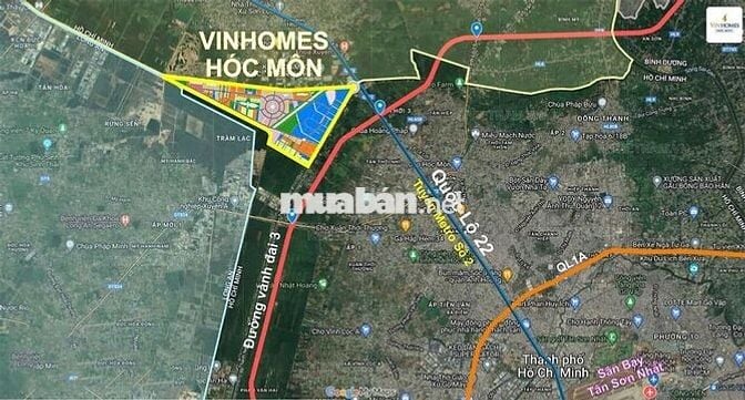 Bán gấp lô đất 125m2(5x25)giá 1tỷ8 Dương Công Khi hócmôn sổ hồng riêng