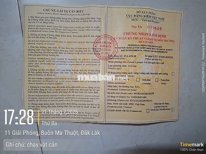 Kia Morning 2009 Xám 5 chỗ