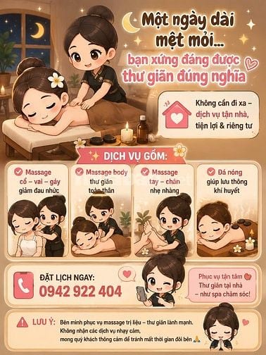 Massage Dưỡng Sinh - Thư Giãn Nhẹ Nhàng (Tại Nhà)
