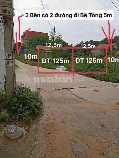 Chính Chủ Bán Gấp Lô Đất SĐCC 125m2. MT 10. Oto Đỗ Cửa. Giá Cực rẻ.
