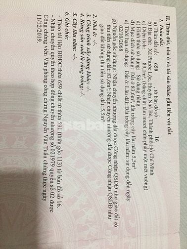 Chính chủ bán đất ở 90m2 Xây dựng tự do, Đào Sư Tích, Phước lộc, NBè.