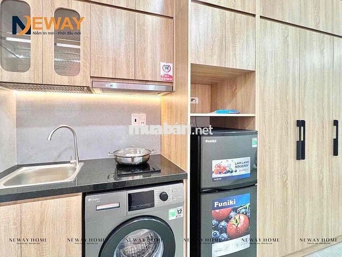 CĂN HỘ MINI MỚI 100%, BAN CÔNG,CỬA SỔ FULL NỘI THẤT CAO CẤP, Ở LIỀN