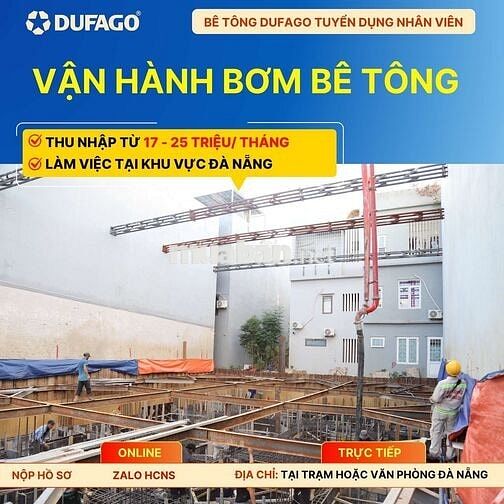 NHÂN VIÊN VẬN HÀNH BƠM - 25TR/THÁNG