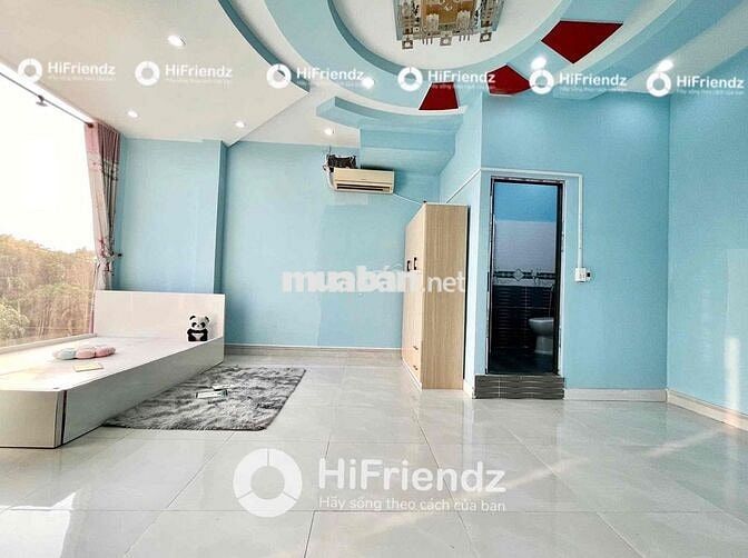 STUDIO BAN CÔNG, CỬA SỔ FULL NỘI THẤT SIÊU RỘNG KẾ ĐẦM SEN