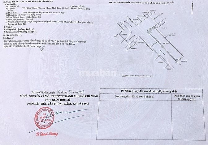 Bán nhà góc 2 mặt tiền hẻm Tôn Thất Tùng, Q1, 76m², 4 tầng, 25,5 tỷ 