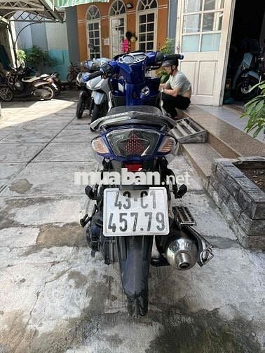 Yamaha Nouvo SX 2015 125cc xanh bạc bs43, máy rin