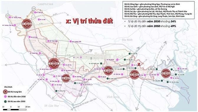 Chính chủ Bán đất, đường N3 KP Mỹ Hưng, phường Mỹ Phong, Đồng Tháp mới