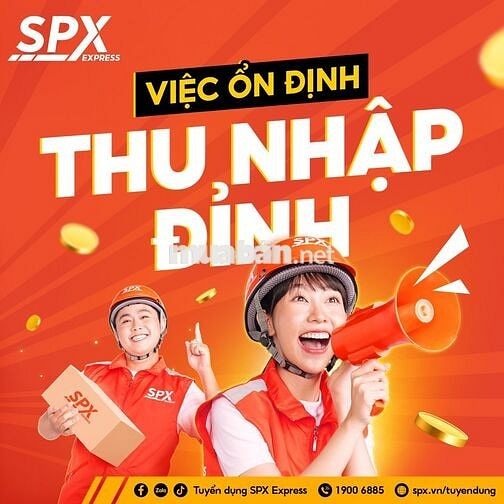 [TT VÔI] SPX TUYỂN 5 SHIPPER LƯƠNG CỰC CAO 30TR