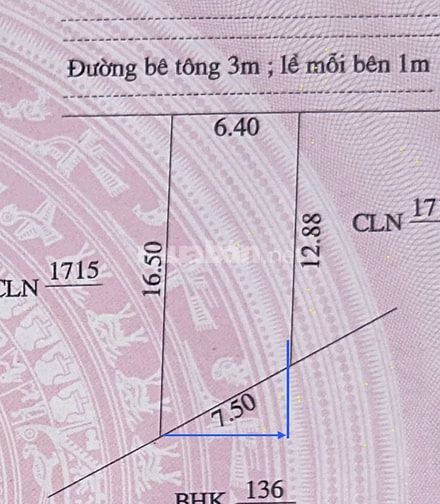 645triệu trung tâm phường Đại Lộc - TP Đà Nẵng