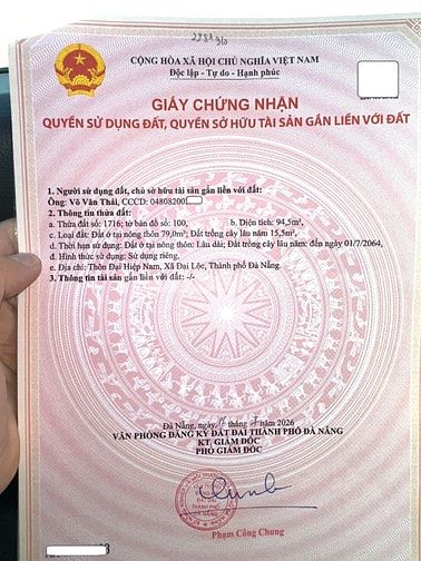 645triệu trung tâm phường Đại Lộc - TP Đà Nẵng