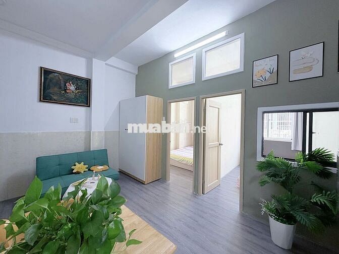 60m² Căn 2 Phòng ngủ-Cửa sổ trời-Full nội thất- Gần sân bay-Q1-PN