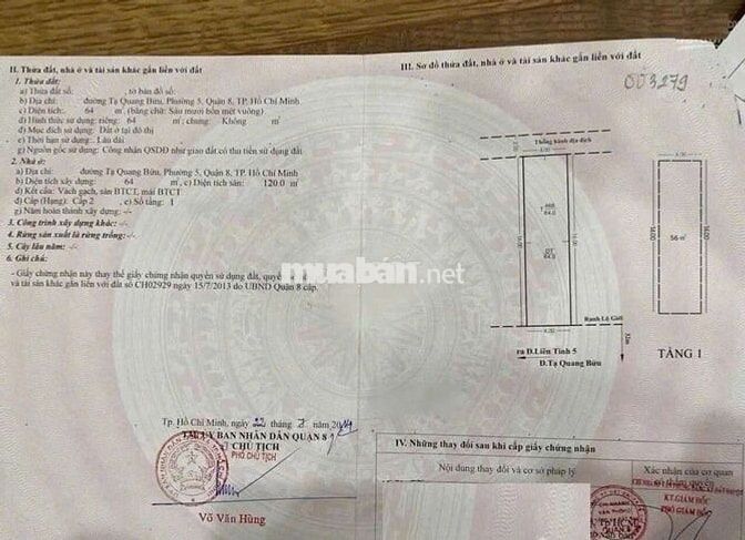 Cần Bán Gấp Nhà 1 Trệt 1 Lầu Tại P5 Quận 8 Giá Chỉ 3 Tỷ 2 Sổ Riêng
