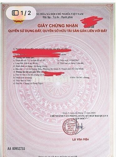 [SỔ SẴN - GIÁ TỐT] BÁN CĂN HỘ TARA RESIDENCE - 3,75 TỶ
