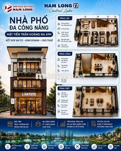 Bán Nhà phố đường Trần Hoàng Na, khu Nam Long 2, Cần Thơ