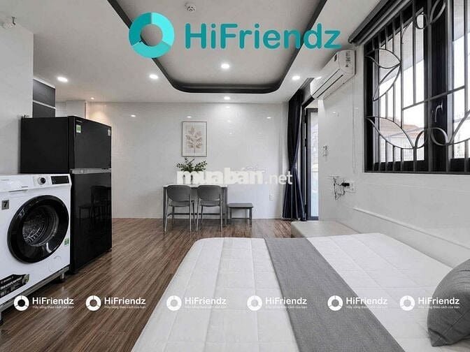 STUDIO BAN CÔNG SIÊU THOÁNG - MÁY GIẶT RIÊNG - NỘI THẤT Y ẢNH