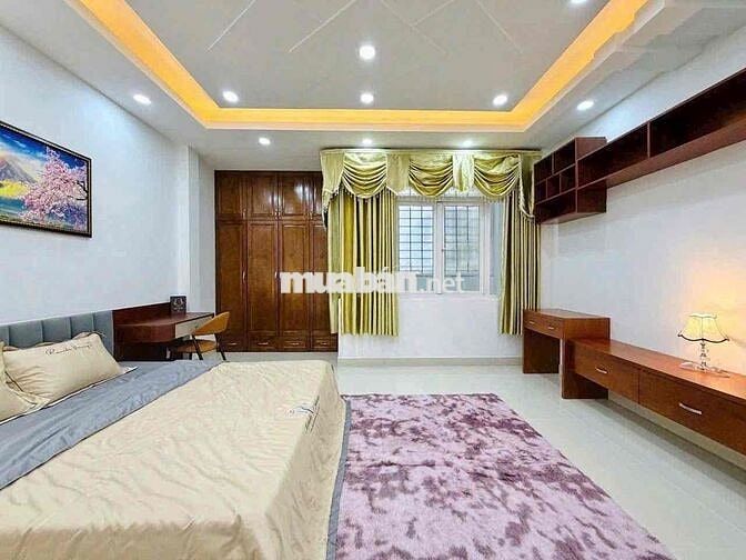 NHÀ 5X22 4 LẦU FULL NỘI THẤT CAO CẤP HXH P12 GV