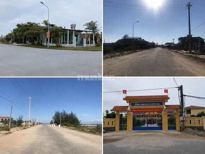 Lô góc 2 mặt tiền KQH Tân Mỹ Thuận An đối diện trường THCS Thuỷ Tân