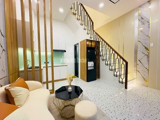 NHÀ MỚI HẺM THÍCH QUẢNG ĐỨC, PHÚ NHUẬN, 4,4x5m, 2 lầu, ST, 2PN, 3WC