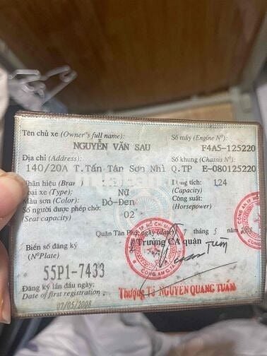 Suzuki Hayate 2008 Đỏ đen