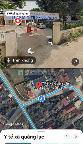 Cho thuê đất trống (thổ cư ) 2 mặt đường 7m liên thôn (Quảng Cư)