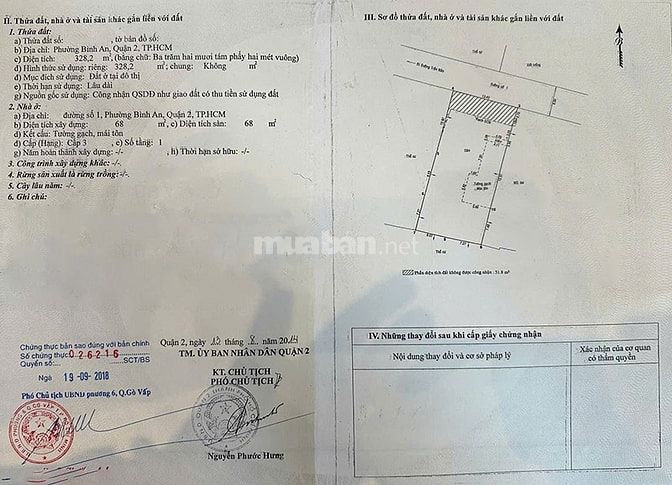 Bán đất xây CHDV, Trần Não, Q2, 329m2, ngang 13.4m, xây hầm + 5 tầng