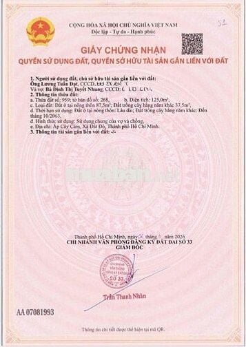 🚨 CHỦ KẸT TIỀN – HẠ GIÁ BÁN GẤP 1 CẶP ĐẤT LIỀN KỀ 🚨