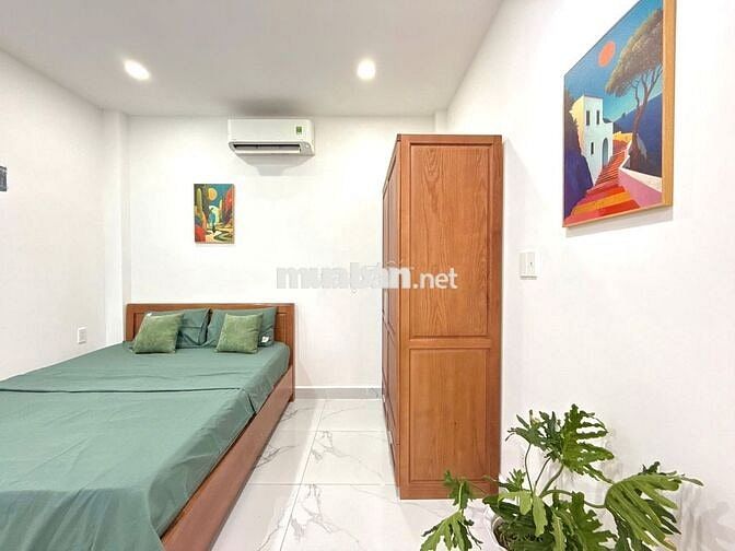 1PN TÁCH BẾP NGAY SÂN BAY TSN, FULL NT AN NINH NEW 100% THANG MÁY TB