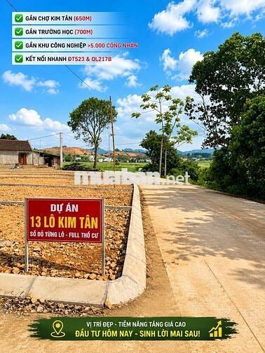 Bán đất nền full thổ cư Kim Tân - Thanh Hóa, sẵn sổ, full thổ, gần KCN